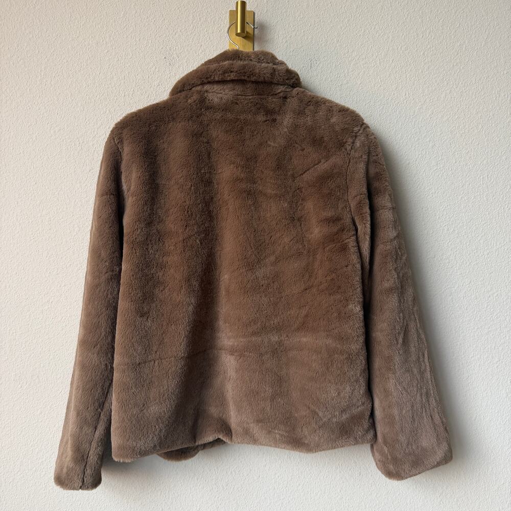 Love Tree Brown Faux Fur Teddy Coat Size S - Picture 3 of 6